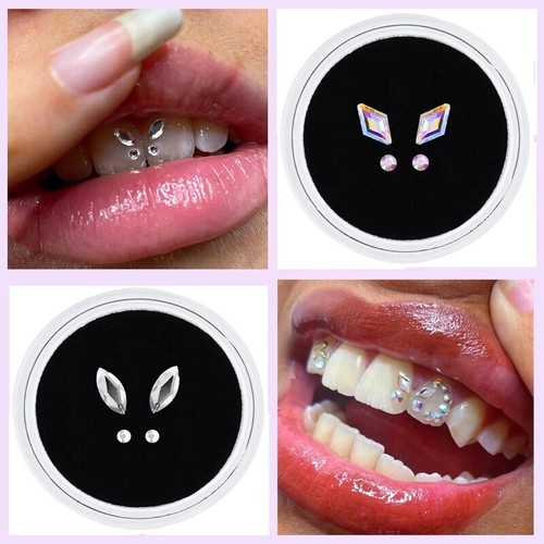50 Stck./3 Stck. Mode Zähne Edelsteine Dental Kristall Diamant Ornamente Zahnschmuck Edelstein - Bild 3 von 45
