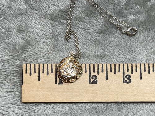 Vintage Sterling Silver Rose Pendant Necklace 18 inch 925 Chain - Picture 7 of 12