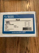 System Sensor SRL Wall Strobe Fire Alarm -  2082 Red Indoor Clear Lens