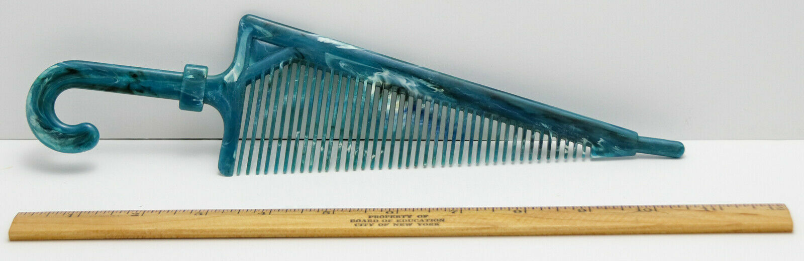Vintage Large Umbrella Shaped Comb. France 10-3/4