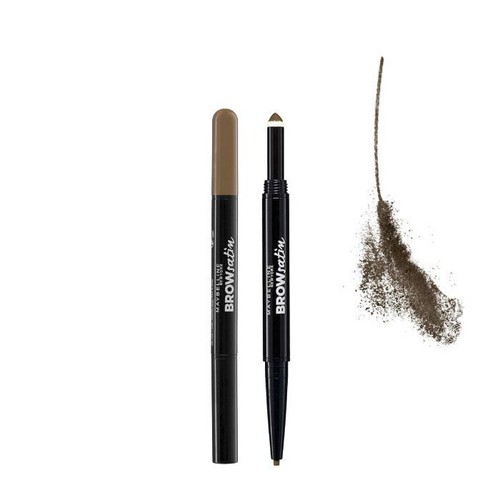 3 X Maybelline Brow Satin Duo Augenbrauenstift 2in1 Stift - BLACK BROWN - Picture 6 of 14