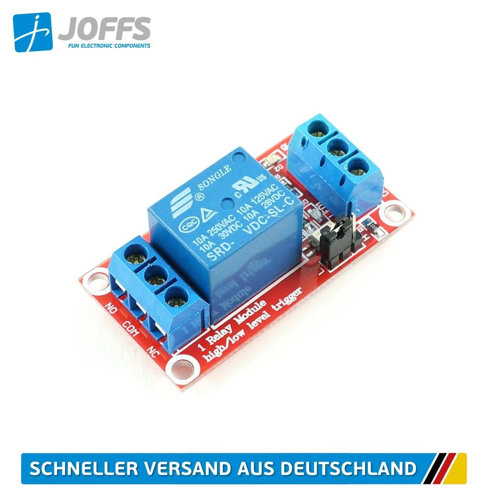 1/2/4/8-Kanal Relais Modul 5V/9V/12V/24V (Multi Relay Module, High/Low Trigger) - Bild 2 von 4