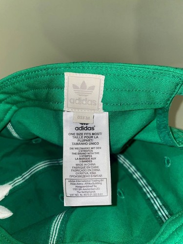 Vintage adidas originals Green Cap Hat White Embroidered One Size - Bild 8 von 9