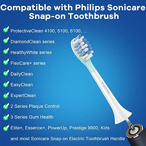BrightDeal Replacement Heads for Philips Sonicare ProtectiveClean 4100 5100 6... - Picture 2 of 7