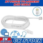 RJ11 to BT Landline Telephone Phone Cable Lead Modem FAX Plug BT Socket 2m UK✅