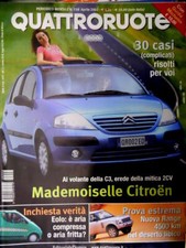 Quattroruote 558 2002 Al volante della Citroen C3. Nuova Range nel deserto [Q81]
