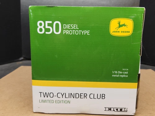 Prototipo tractor Ertl John Deere 850 diésel 1/16 2016 club de dos cilindros #16312A - Imagen 17 de 21