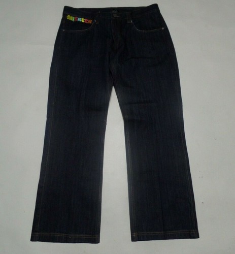MISKEEN Jeans Hand Pocket Blue Denim Streetwear Hip Hop Men's 40x32 - Picture 6 of 11