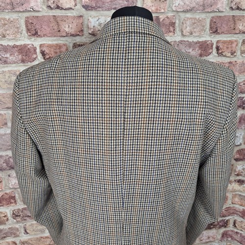 Kilmaine Jacket Blazer Mens 42 Tweed Beige Brown Houndstooth Wool Blend - Imagen 8 de 11