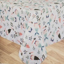Vinyl Printed Tablecloth,60"x84"Oblong, EASTER GNOMES IN BUNNY EARS CARROTS,WM