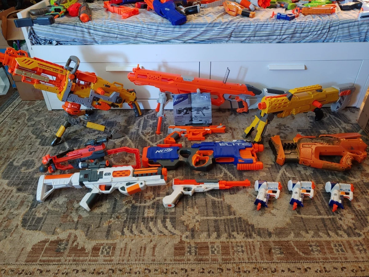 NERF LOT 1 Zombie Strike Sword 39 blasters accessories darts