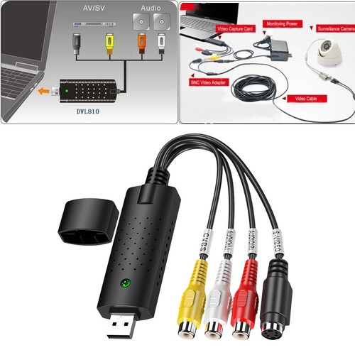 USB 2.0 Audio Video Capture Card VHS VCR TV to DVD Converter Support NTSC PAL - Picture 3 of 7