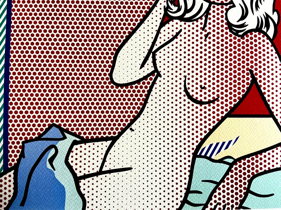 Roy Lichtenstein。 石版印刷 COA 原版签名编号 限量 — 第 4/4 张图片