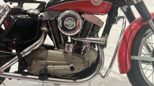 Franklin Mint 1957 Harley Davidson Sportster 1:10 Scale Precision Model, Damaged - Picture 2 of 8