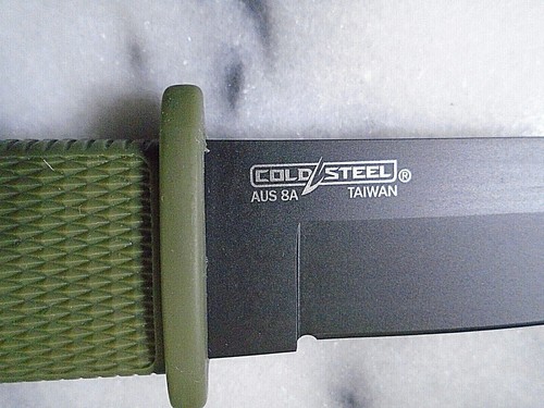 Cold Steel Kobun Tanto Fixed Blade Knife Full Tang Aus-8A OD Black CS-17T-ODBK - Picture 11 of 11