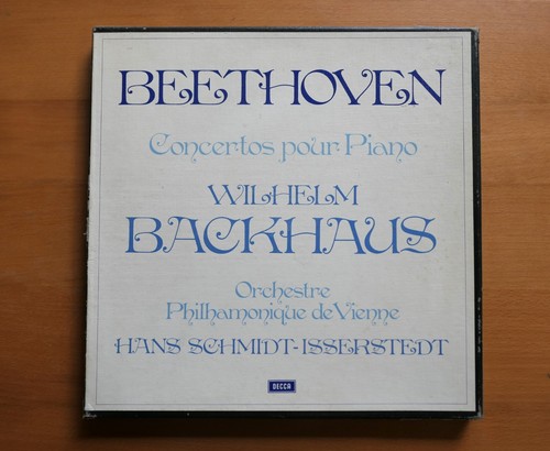 Beethoven Piano Concertos 1-5 Wilhelm Backhaus Decca 4LP French Wideband Box Set - Picture 4 of 6