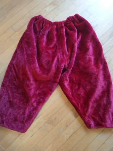 7 piece Santa Claus Suit w/ Hat, Jacket, Pants, Belt, Boot Tops, Hair, Beard - Picture 2 of 7