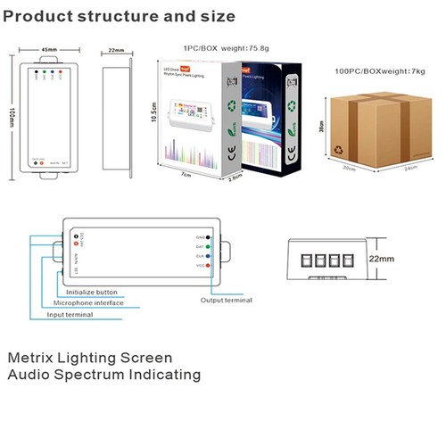 5V-24V Smart Tuya APP Led SPI Controller Colorful-X7 For WS2812B WS2811 RGB LED - Picture 6 of 14
