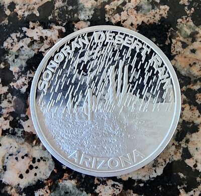 Arizona - Sonoran Desert Rain - 1oz .999 Fine Silver Round 100