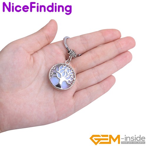 Llaveros de chakra árbol de piedra natural de 2 pulgadas joyería regalo gema - Imagen 87 de 96