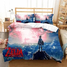 The Legend of Zelda Single Double Queen King Bed Quilt Doona Duvet Cover Set