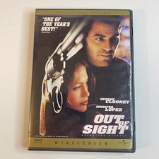 Out of Sight DVD, 1998 Widescreen Action Romance George Clooney Jennifer Lopez