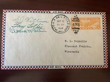 1938 Cleveland Cover Signed By Air Racers Wittman, McArthur, Leviel