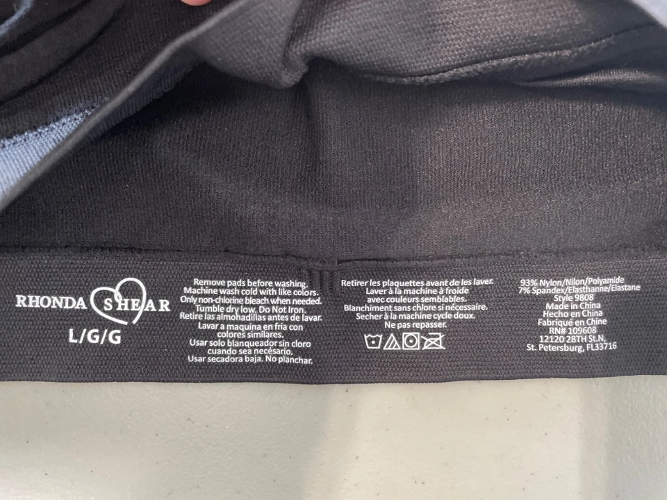 Бесшовный бюстгальтер Rhonda Shear Racerback Ahh упаковка 2 шт. размер большой черный бежевый 613,8 - Изображение 4 из 4