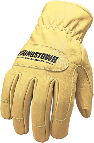 Youngstown Arc Rated Leder Arbeitshandschuhe - doppellagiger Schutz, hellbraun, Medium - Bild 3 von 8