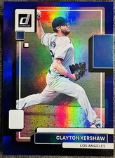 Clayton Kershaw 2022 Panini Donruss Photo Variation Purple Holo #85