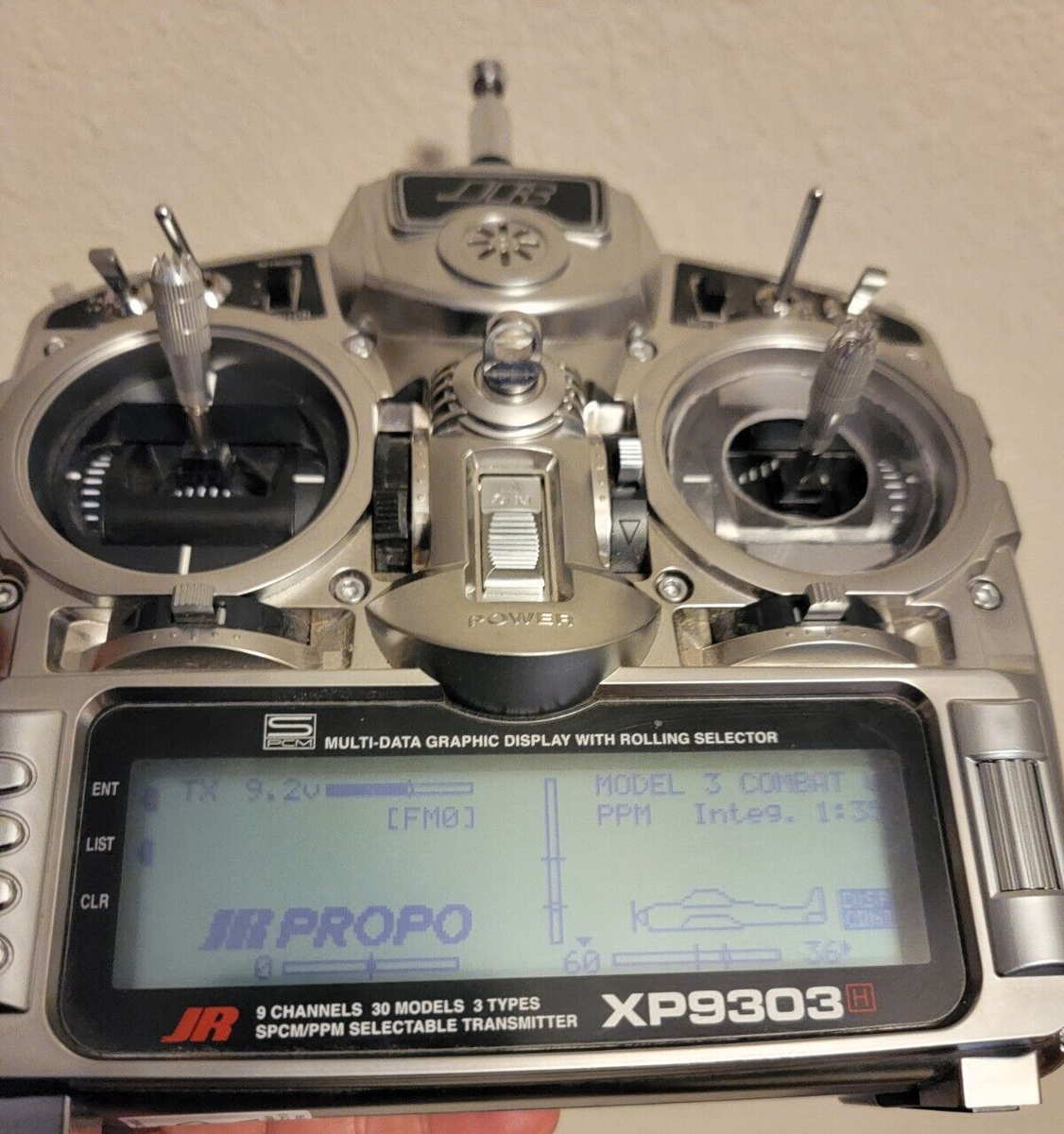 JR XP9303H R/C 2.4GHz Remote 9 Channel Transmitter NET-J72 FM 72