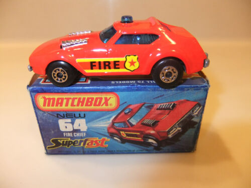 Matchbox Superfast Model No. 64 Fire Chief 1976 - Picture 2 of 10