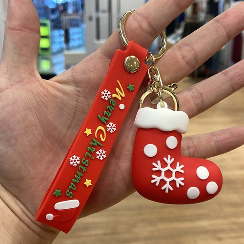 Weihnachten Schlüsselanhänger Anhänger Weihnachtsmann Ornament Figur Puppe Geschenk Modell Statuen - Bild 6 von 17