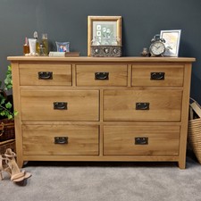 Roseland Oak Chest Of Drawers 2 Over 4 Chest Hand Crafted