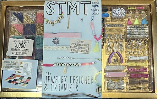 STMT DIY JEWELRY DESIGNER, ORGANIZER, 3000 ACCESSORIES, GUIDE, BEAD STORAGE CASE - Picture 3 of 11