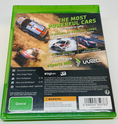 Sébastien Ogier Autographed WRC 7 Rally The Official Game - Microsoft Xbox One - Picture 3 of 5