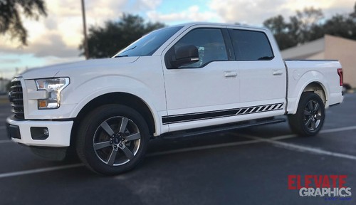For Ford F-150 Graphics Rocker Three Stripes 3M Vinyl Decals Stickers 2009-2026 - Picture 2 of 19