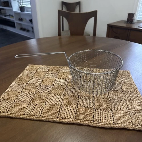 Vintage Wire Strainer Basket for Griswold / Wagner Ware Cast Iron Deep Fat Fryer