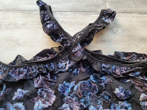 FOREVER 21 Junior Damen Top Bluse Shirt Blume S Small Schlafsaal Schule Party Boho - Bild 2 von 2