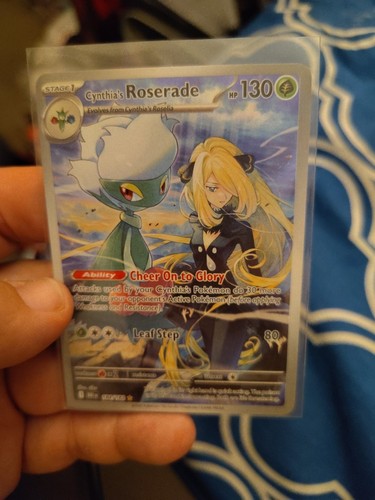 Cynthia's Roserade 184/182 Pokemon Nintendo Destinated Rivals Pack Fresh Sleeved - Foto 2 di 4