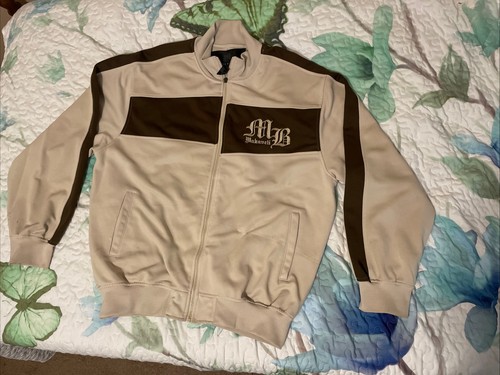 Vintage 2Pac Jacke Makaveli Marken Trainingsjacke Zip Tupac Herren Gr. L braun - Bild 2 von 8