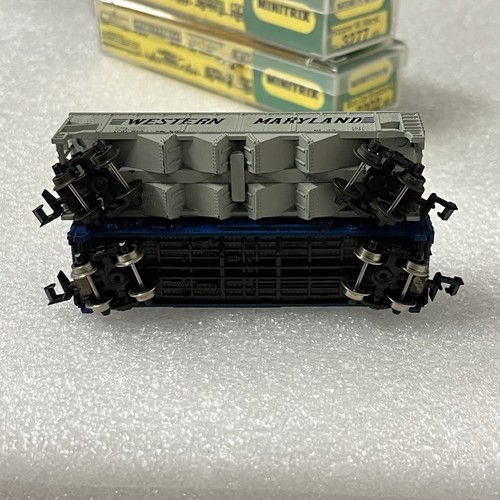 N Scale Minitrix 3277 Hopper W Maryland & Box Car Boston 3202 Lot Of 2 - Picture 7 of 8