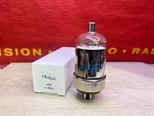 Philips JAN- 6146W Vacuum Tube Black Plate Dual O Getter Hickok Tested 100% NOS