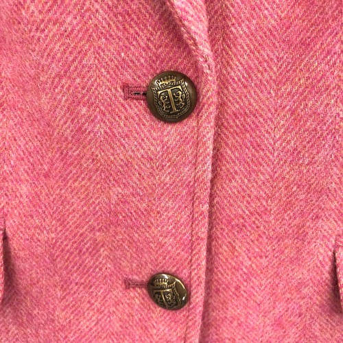 Giacca blazer TALBOTS Shetland Aberdeen rosa misto lana 8P fodera tè preppy - Foto 5 di 10
