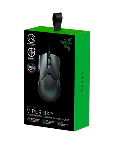 Razer Viper 8KHz E-Sport Gaming Mouse 20 000 DPI Ambidextrous RGB Black - Zdjęcie 2 z 5