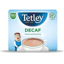 Tetley Decaffeinated Tea Bags, Pack of 160 0.07 per strip