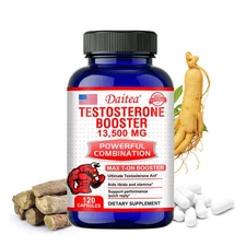 Testosterone Booster 120 Capsules - Increases energy levels, stamina