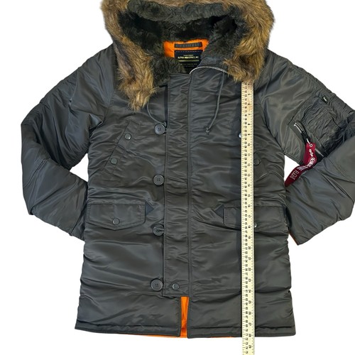 Alpha Industries N-3B Slim Mens XS Extreme Cold Parka Winter Jacket Military NEW - Picture 6 of 9