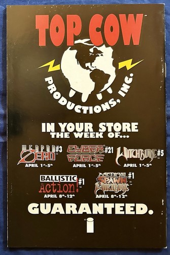 MEDIEVAL SPAWN/WITCHBLADE #1 FIRMADO por BATT & BRANDON PETERSON - CERTIFICADO DE AUTENTICIDAD - 1996 - CASI NUEVO - Imagen 2 de 3