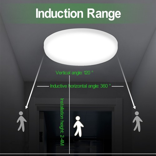 LED Deckenleuchte mit Bewegungsmelder Deckenlampe Sensor Küche Bad Flur Lampe - Bild 8 von 14